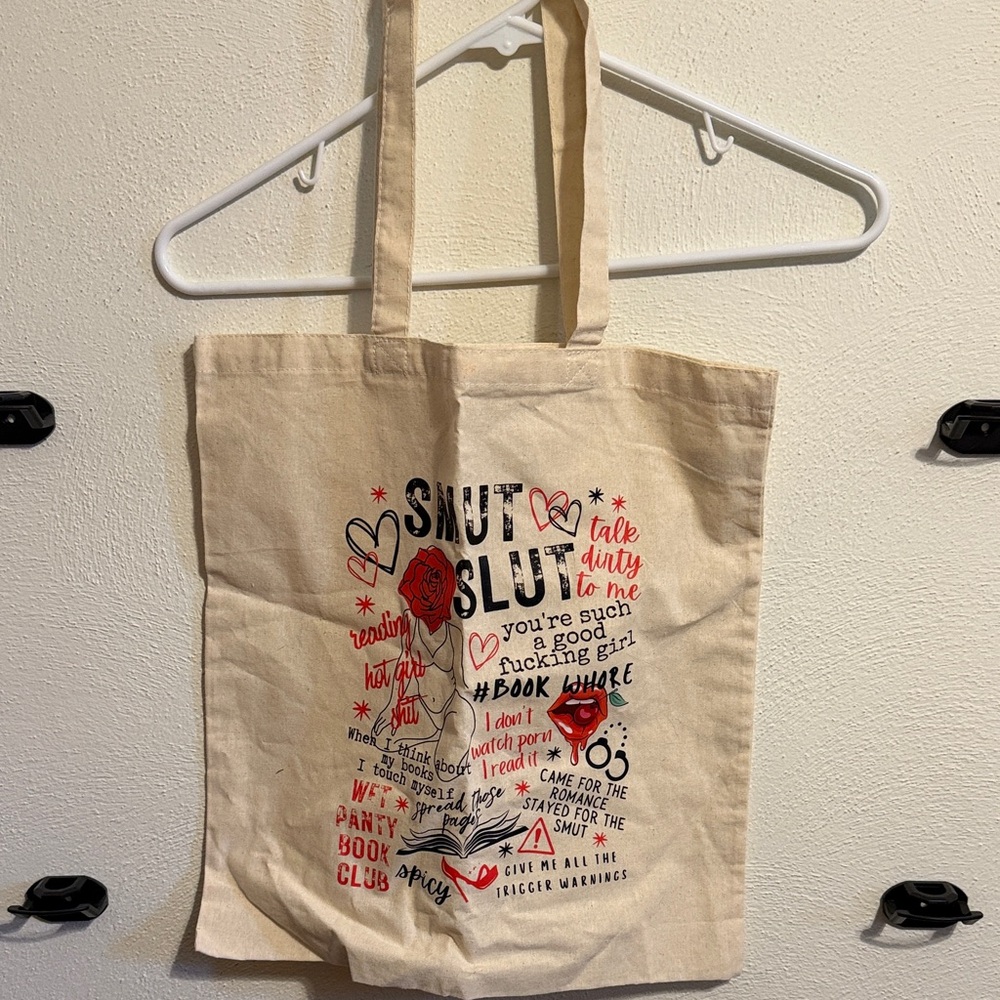Canvas Tote Bag with Graphic Print